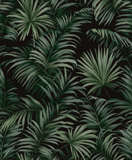 Rollo papel tapiz AFRA de hojas tipo palmera